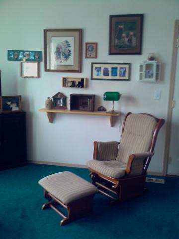 my rocker recliner area .. my kathleen cozy corner